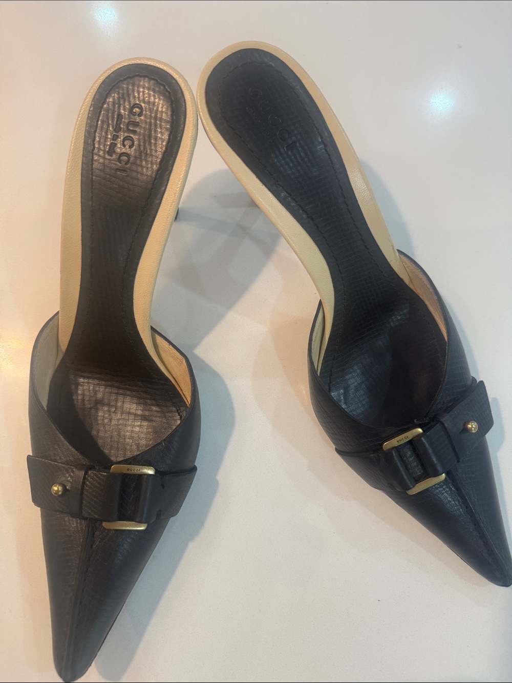 GUCCI “Tom Ford” 2004 collection, leather mule - Picture 2 of 16